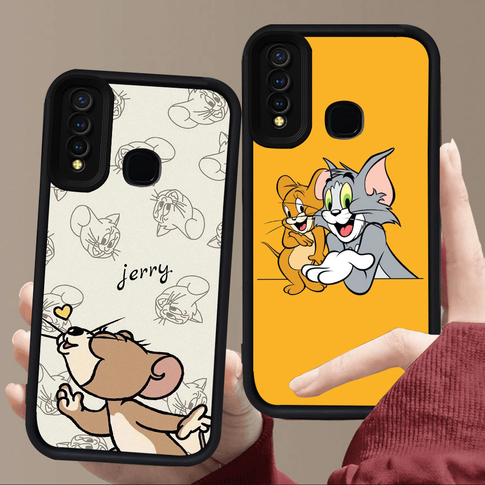 E108 Love Couple Casing untuk Silikon Hitam VIVO Y91C Y17 Y91 Y50 V9 Y95 Y30 Z1 Pro Y19 Y12 Y15 Y30i