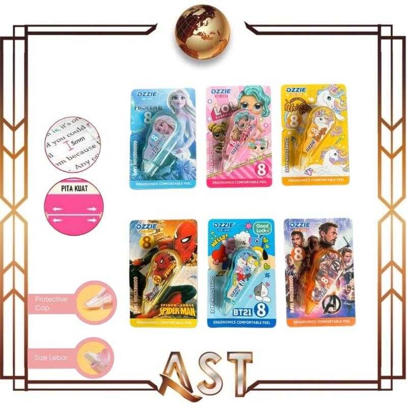 

Correction Tipe x Tape Kertas mini Roll Size 8 pita Ozzie Sekolah Stationery