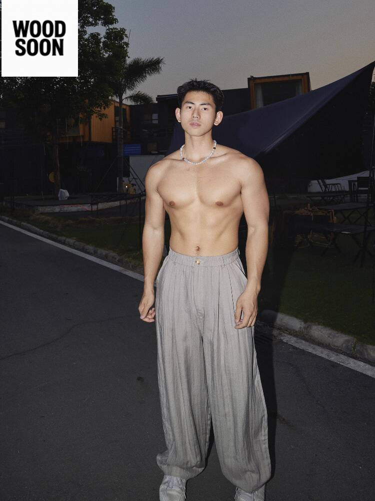 PAPASLILMONSTER Panjang Minimalis Gaya Uang Lama Amerika, Celana Santai Longgar dan Serbaguna