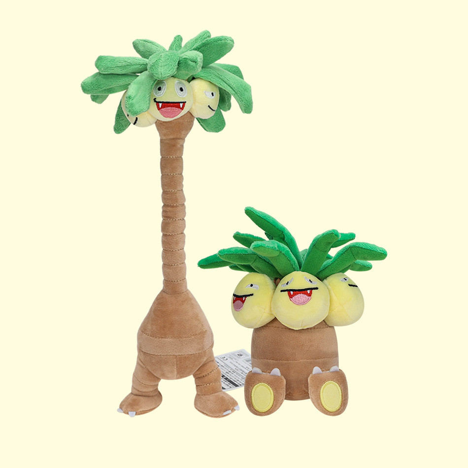 Boneka Plush Elf Kecil Alola Versi Evolusi Telur Cocok Mainan Kartun Pohon Kelapa Ornamen Import