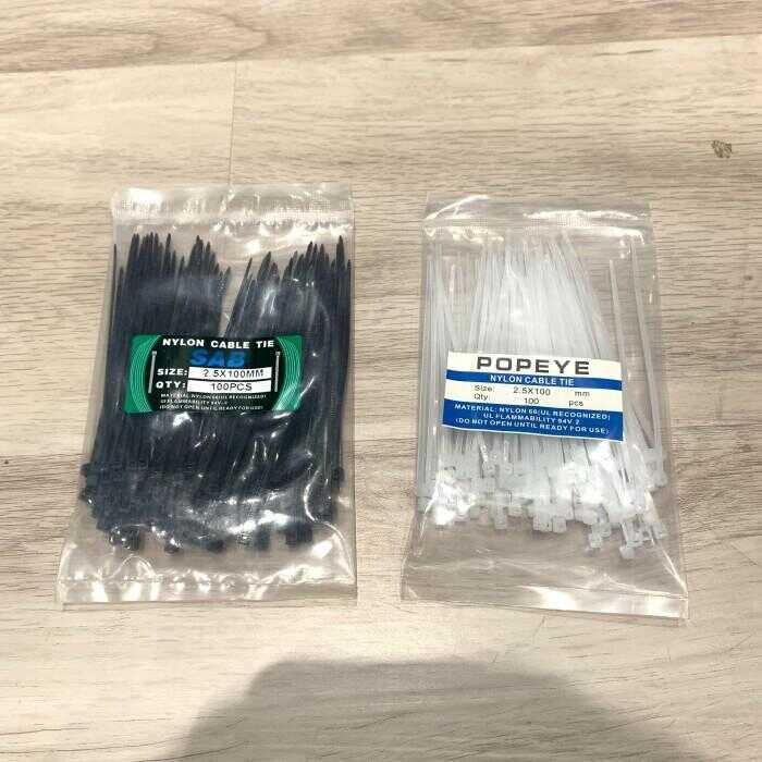 

Kabel ties / kabel tis 10cm (2.5x100mm)