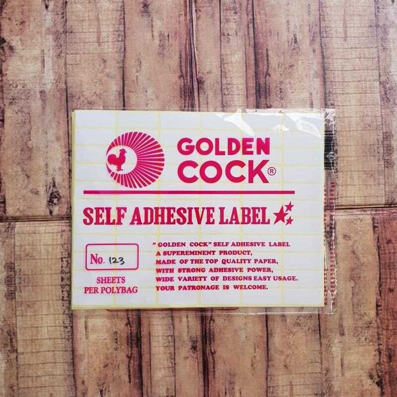 

Golden No. Self Adhesive Label 123 - Sticker