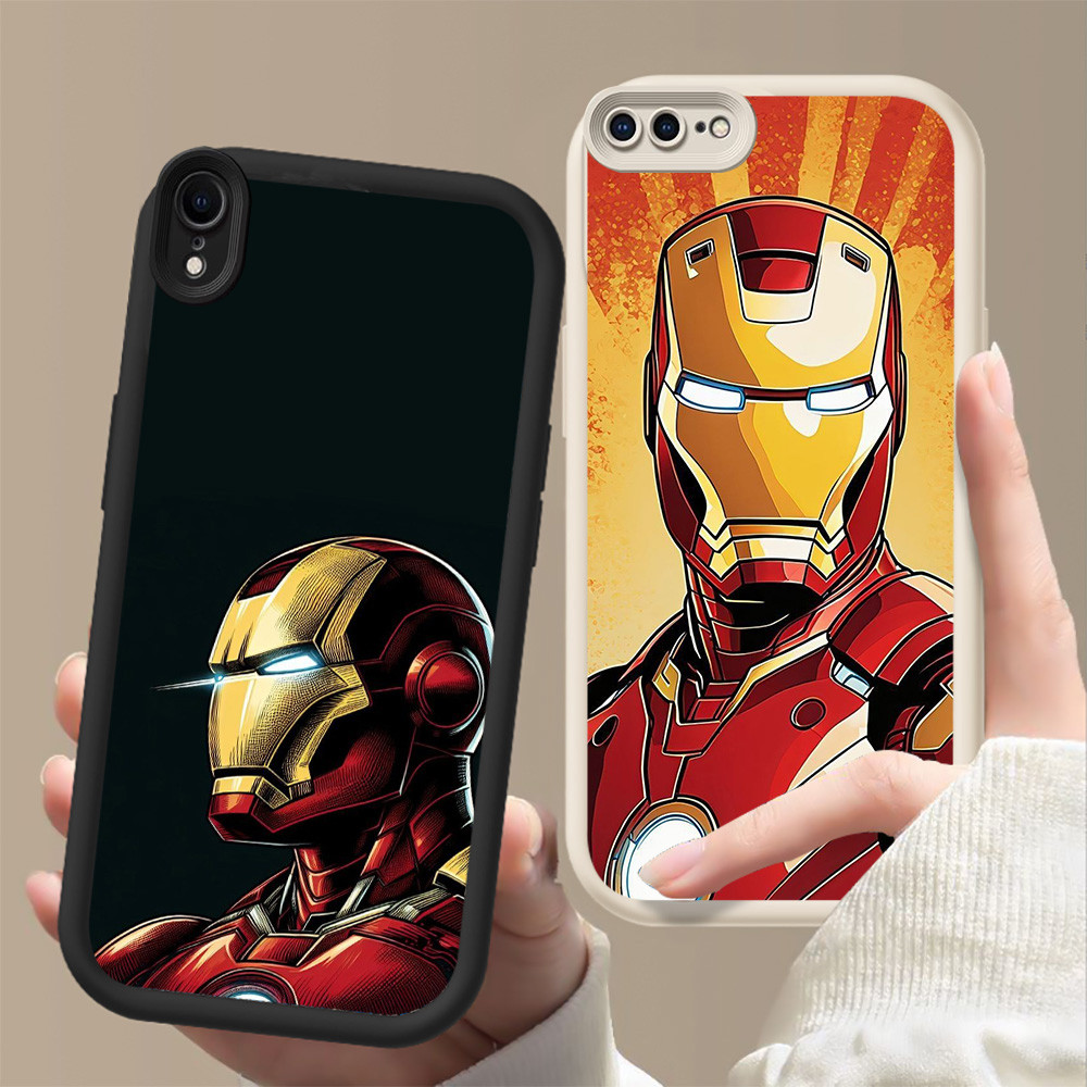 Shockproof Casing untuk iPhone XR X XS 6 7 8 Max Plus FF-13 Iron Man Marvel