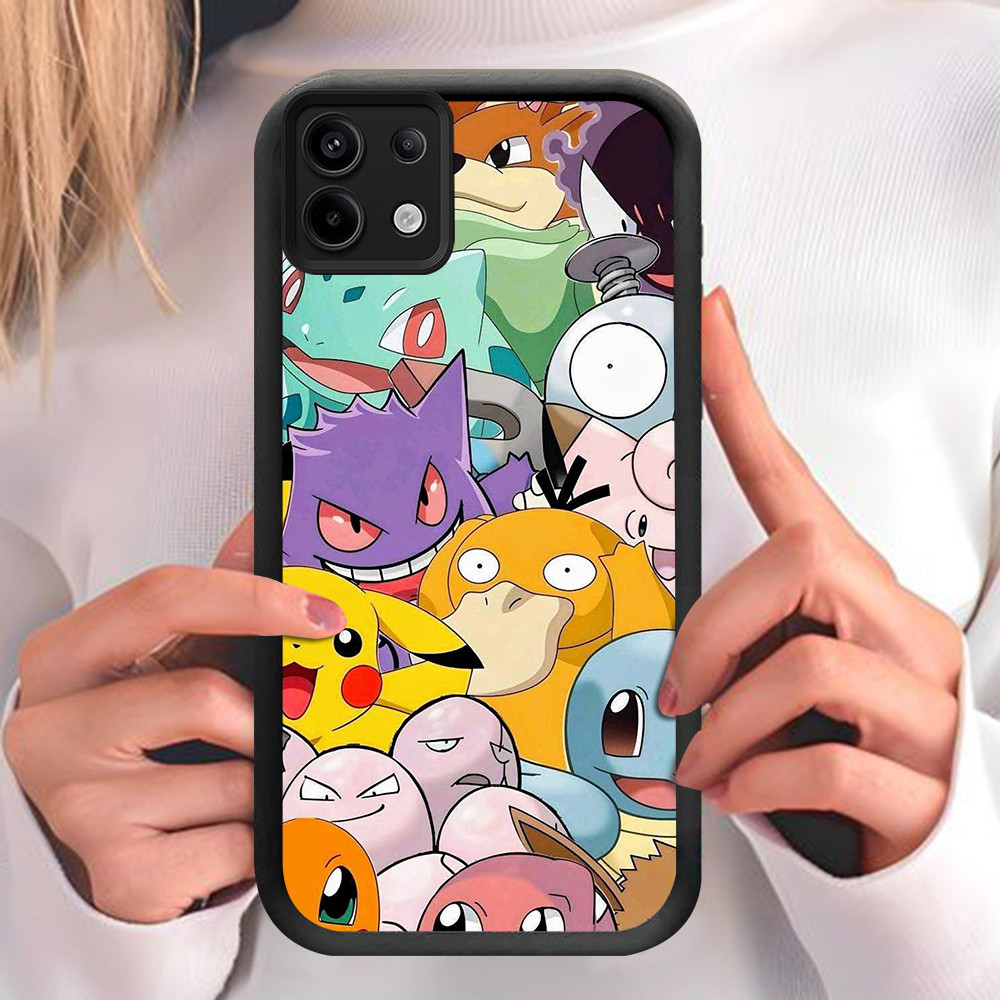 NA-67 Pokemon Shockproof Casing untuk Infinix 7 GT 20 Tecno POP 7 Spark GO ITEL A80 P65 Pro
