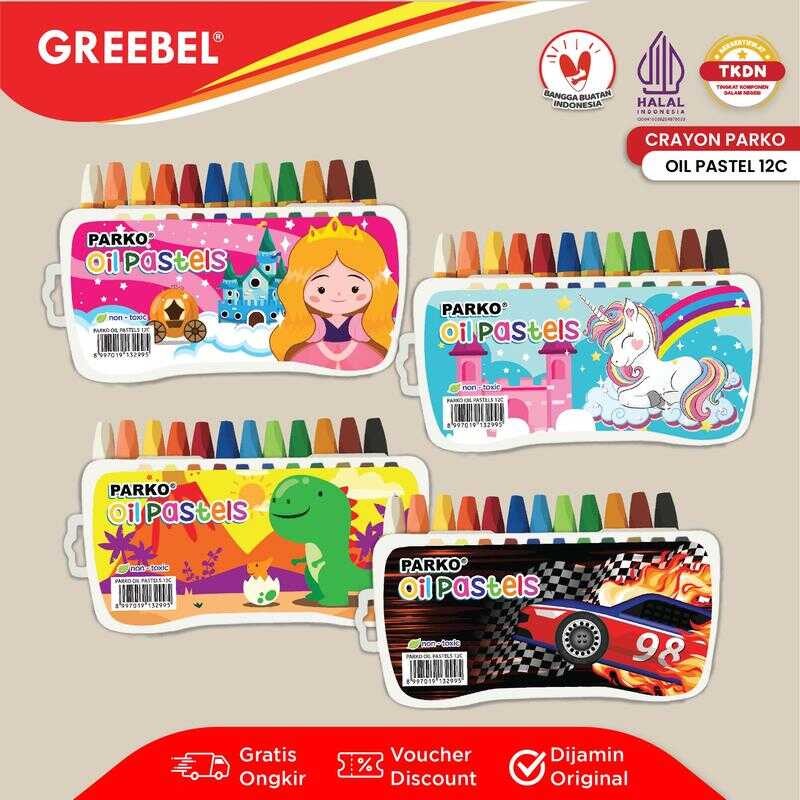 

PARKO Warna Krayon Oil Pastel / Crayon Parko 12