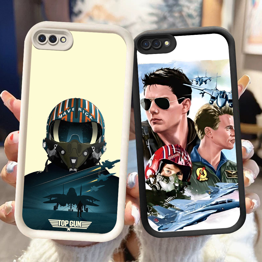 NA-96 TOP GUN Shockproof Casing untuk OPPO A5 A3S A1K A12E Realme C2 C2s