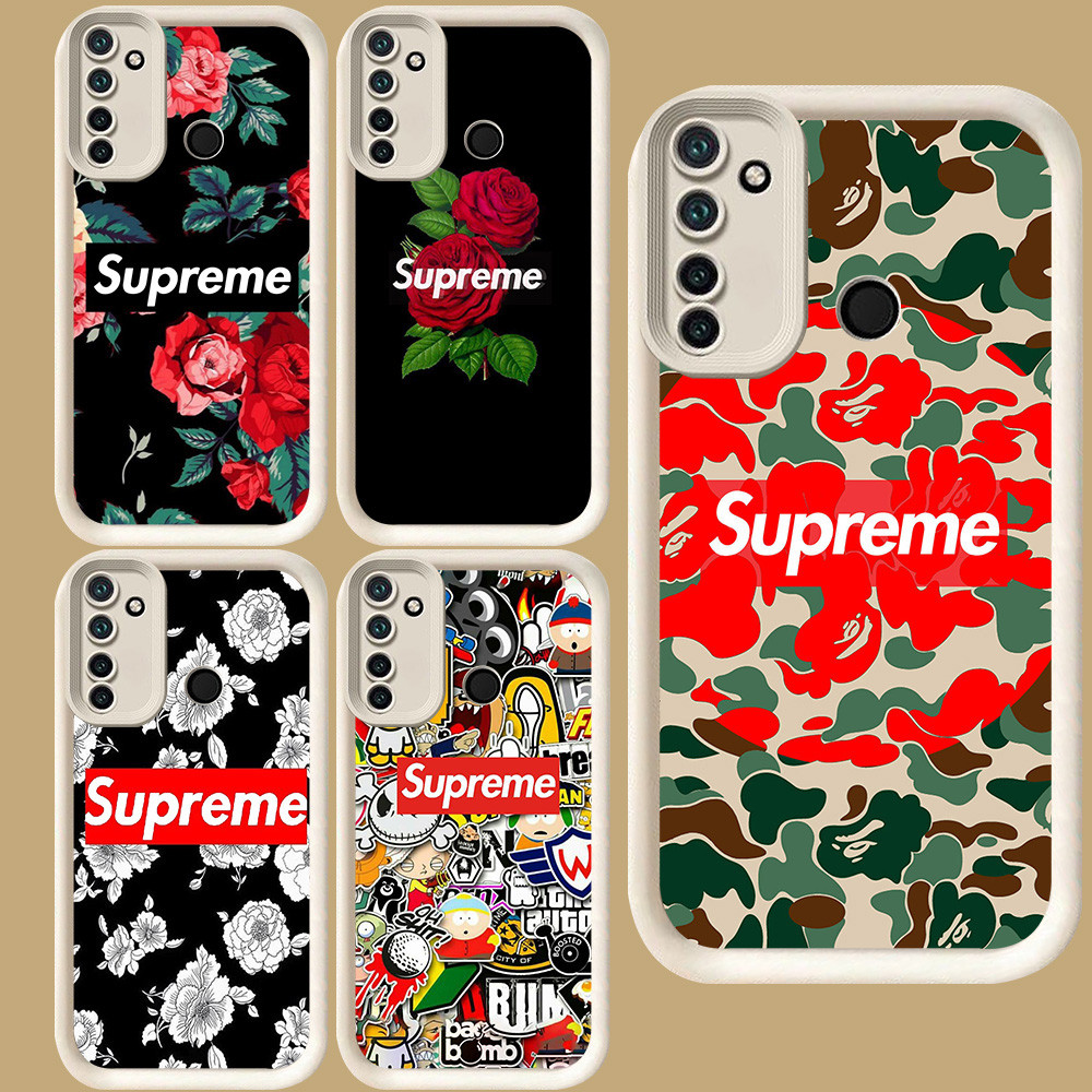 R46 Rose Supre-me Casing untuk Realme Narzo 20A 7i 5i C2 C2s C75 9i 10A 5 10 6i 5s C17 14 14t 14x C7