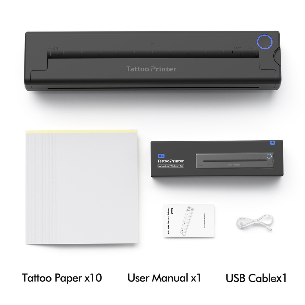 Printer  Mini Bluetooth Termal Office Cetak A4 Size Tattoo Printer