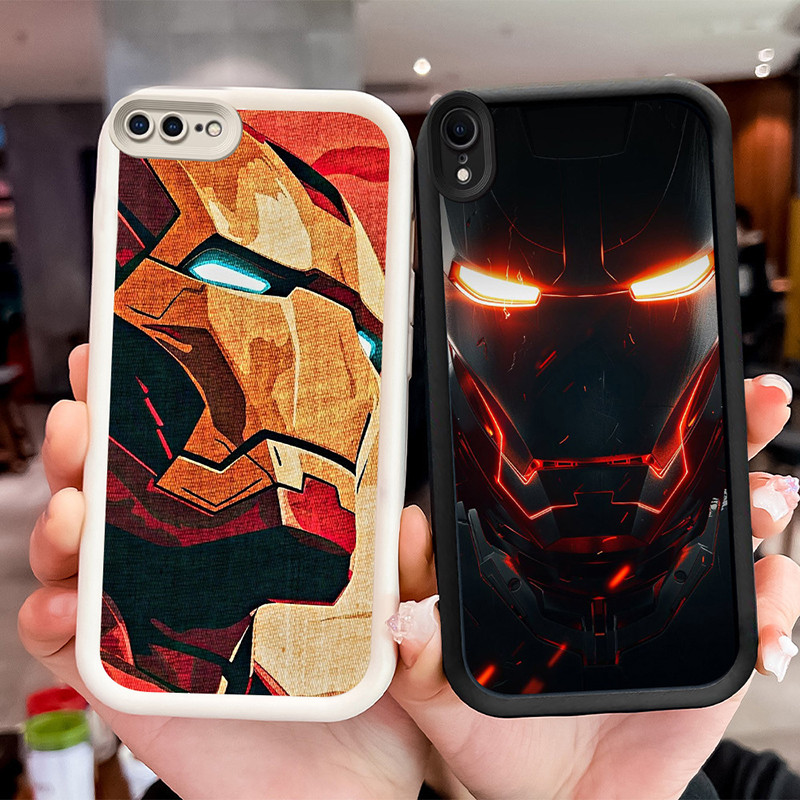 Shockproof Casing untuk iPhone XR X XS 6 7 8 Max Plus WF19 Iron Man Marvel