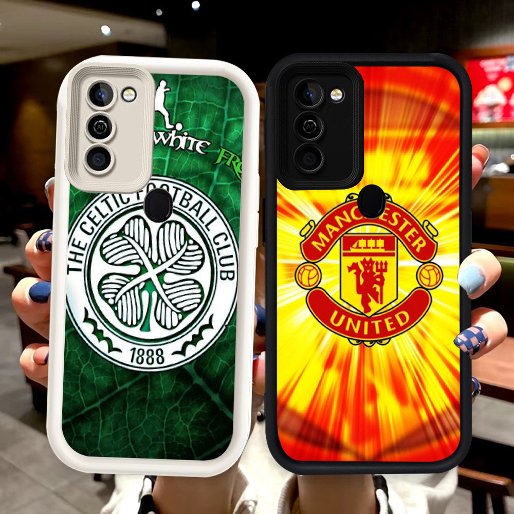 N19 Manc Silikon hitam putih Casing untuk Samsung A02 A11 M02S A21S A03S M02 A03 Core A02S A20S Case