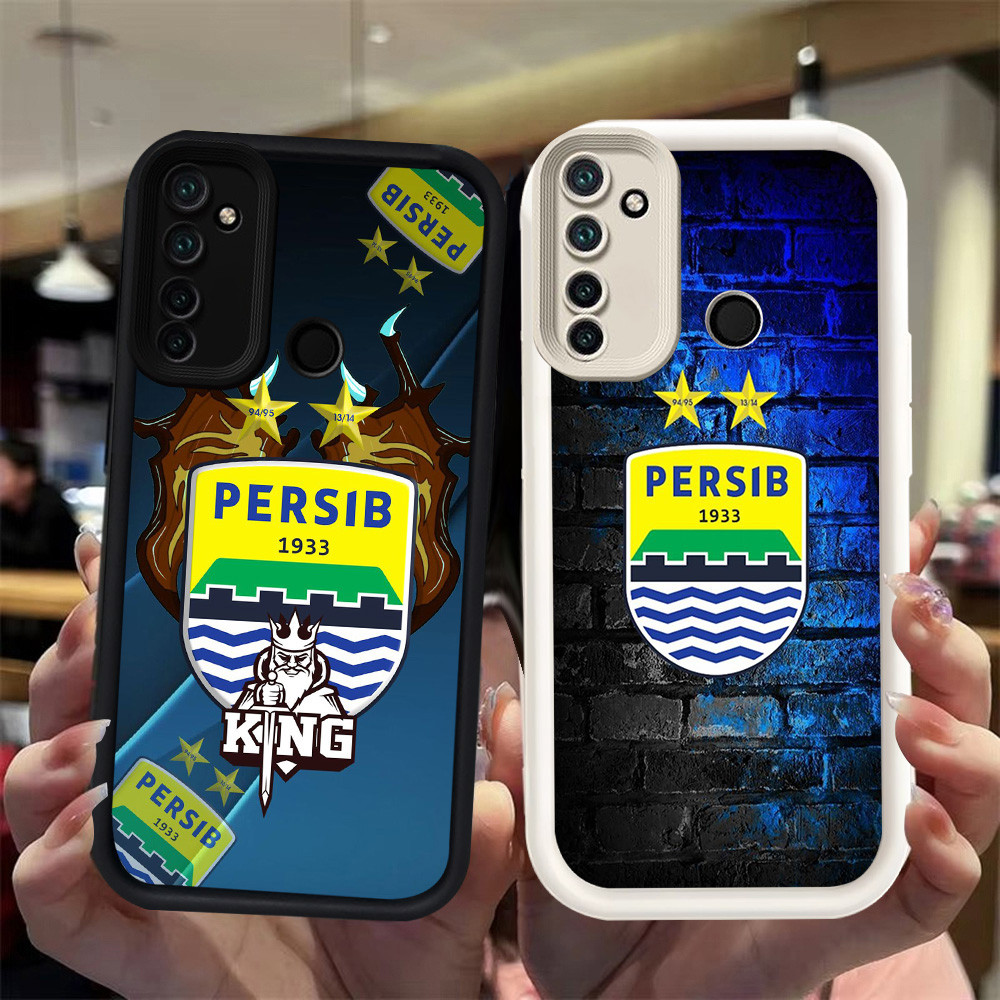 N128 Persib Silikon hitam putih Casing untuk Realme 5s 5 Narzo 20A 10 5i 6i 10A Case