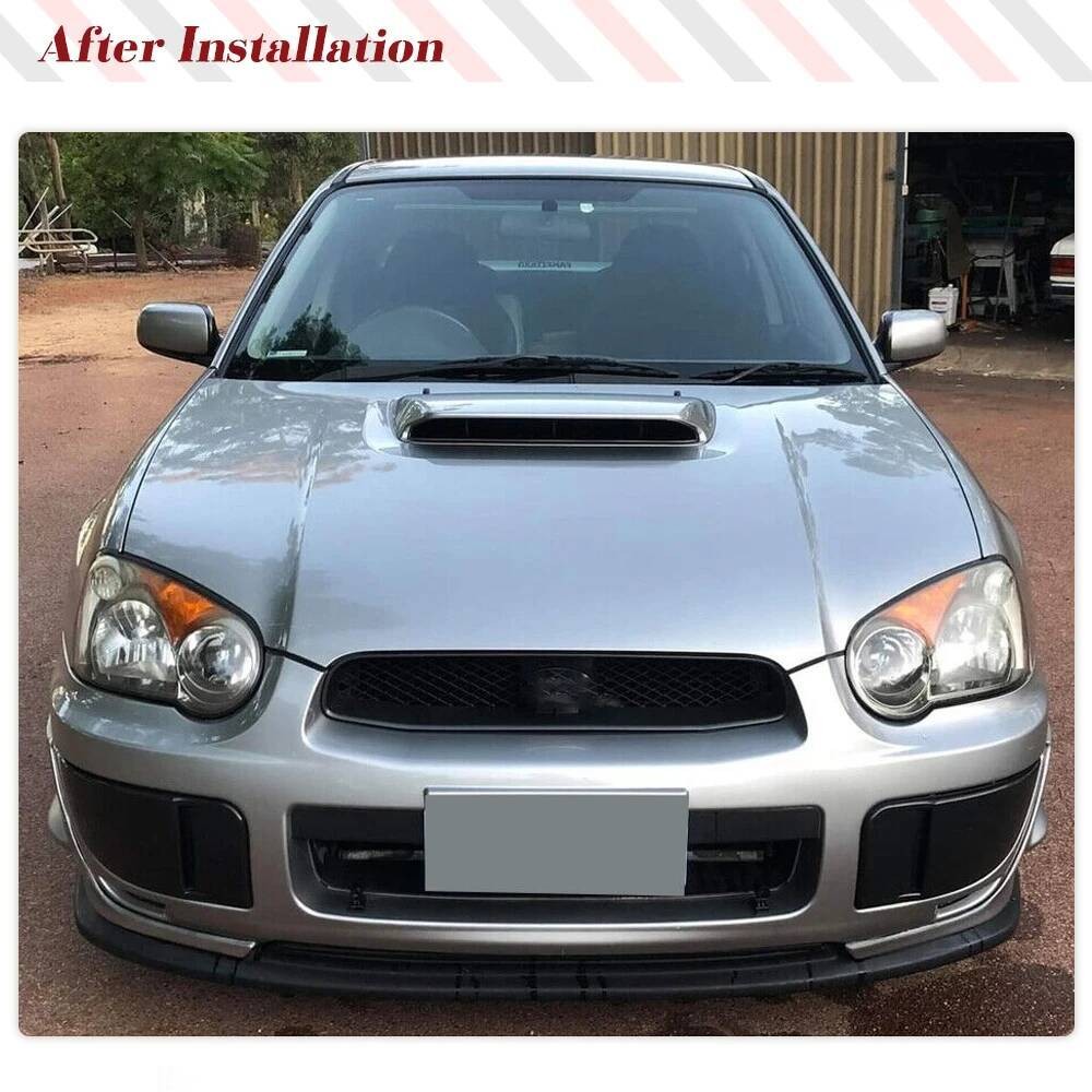 Subaru Untuk Impreza WRX Sedan STI 2004 2005 PU Hitam Pemisah Bumper Depan Mobil Bibir Samping Kabut