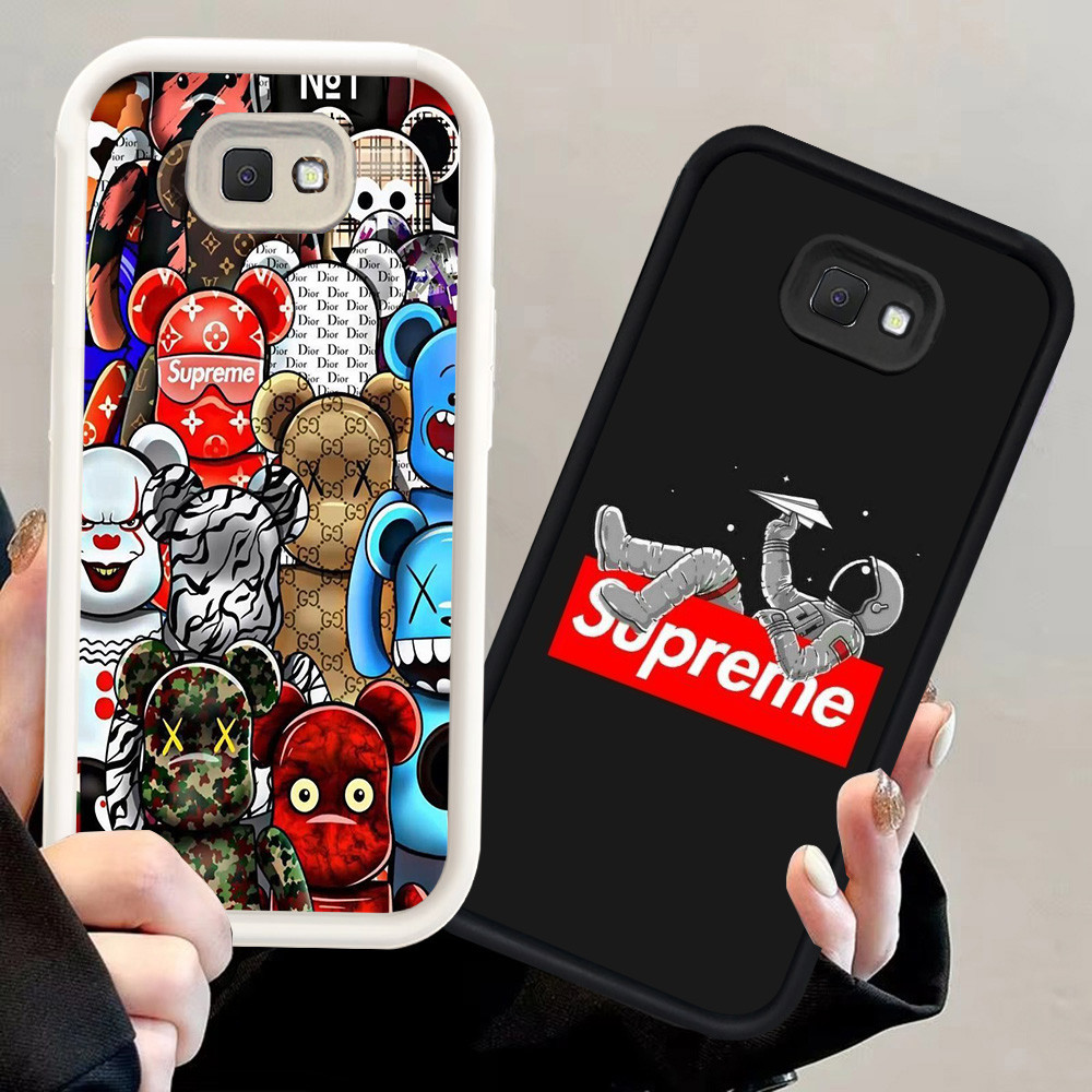 N103 SUP Silikon hitam putih Casing untuk Samsung J7 J2 J4 J6 Prime Plus Pro Case