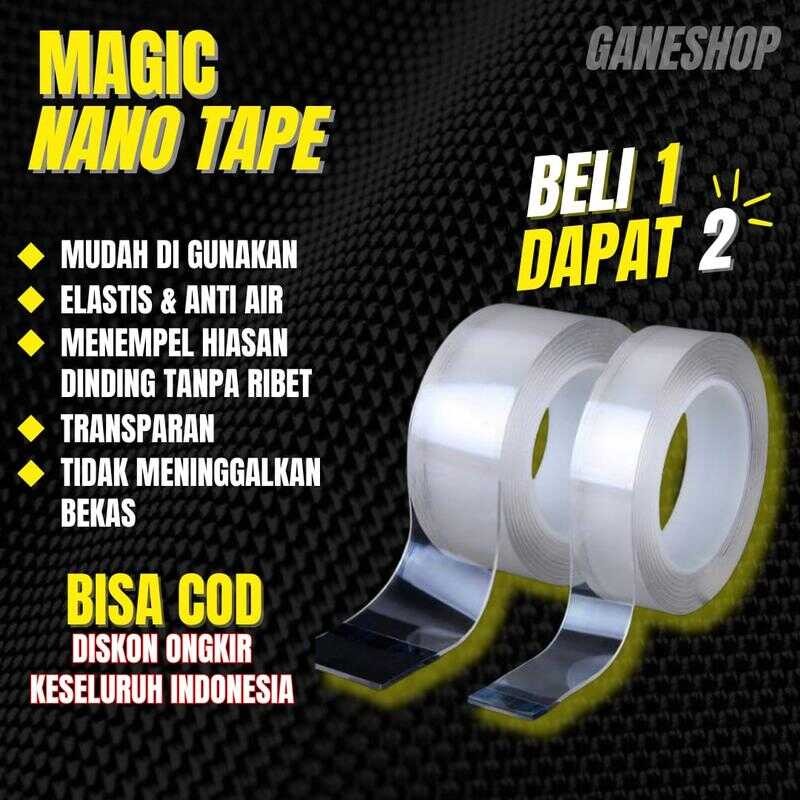 

[BELI 1 BONUS 1] SELOTIP SERBAGUNA 2 SISI | DOUBLE TAPE NANO KUAT DAN TIDAK MEMBEKAS
