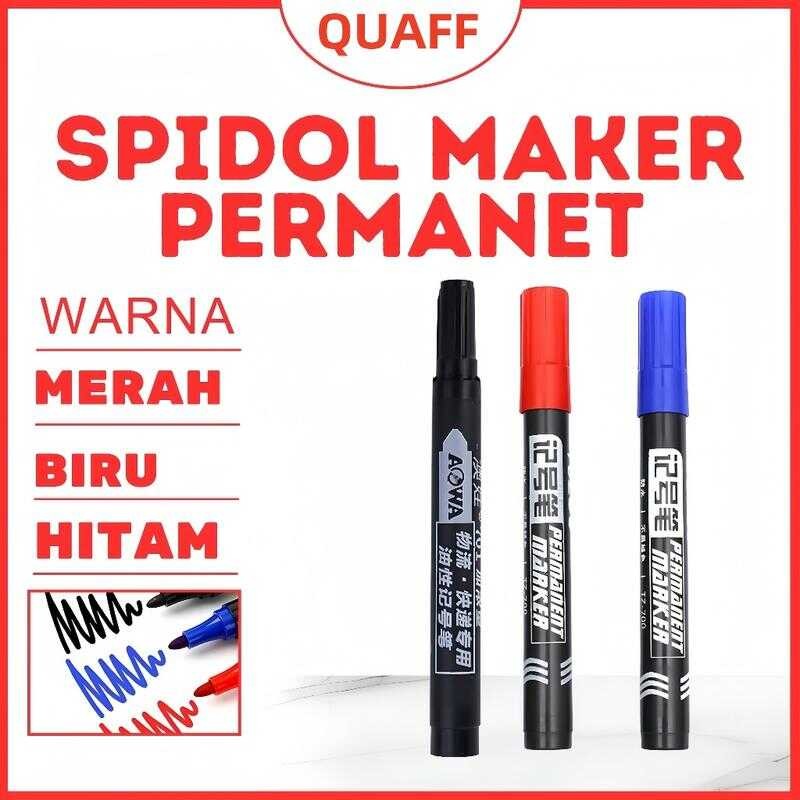 

Spidol Permanent Marker Permanen Hitam Merah Biru Tinta Refillable