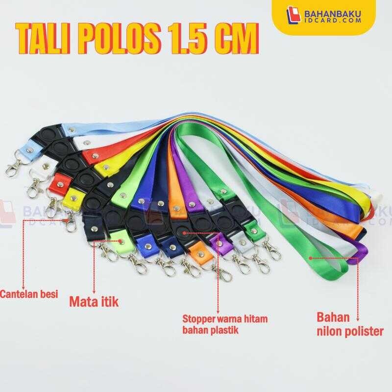 

Lanyard ID Card / Tali Name Tag Uk. 1.5 Cm (Polos)