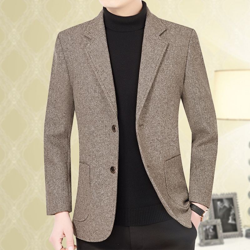 Setelan Jas Pria  Pakaian pria usia tengah 2023 Musim semi/Musim panas Ayah baru memakai jaket pakai