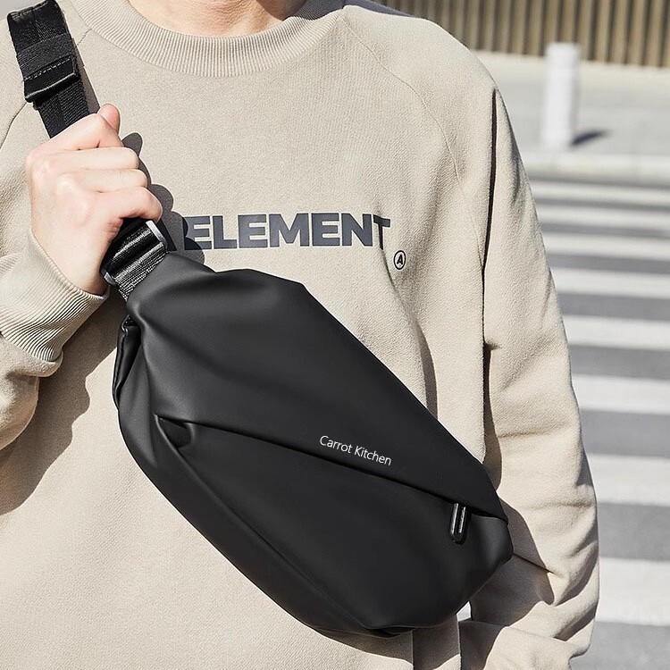 Tas Dada Pria / Wanita Ponsel Kecil Selempang Pinggang Bahu Trendy Ransel Dada Tas Pria Import