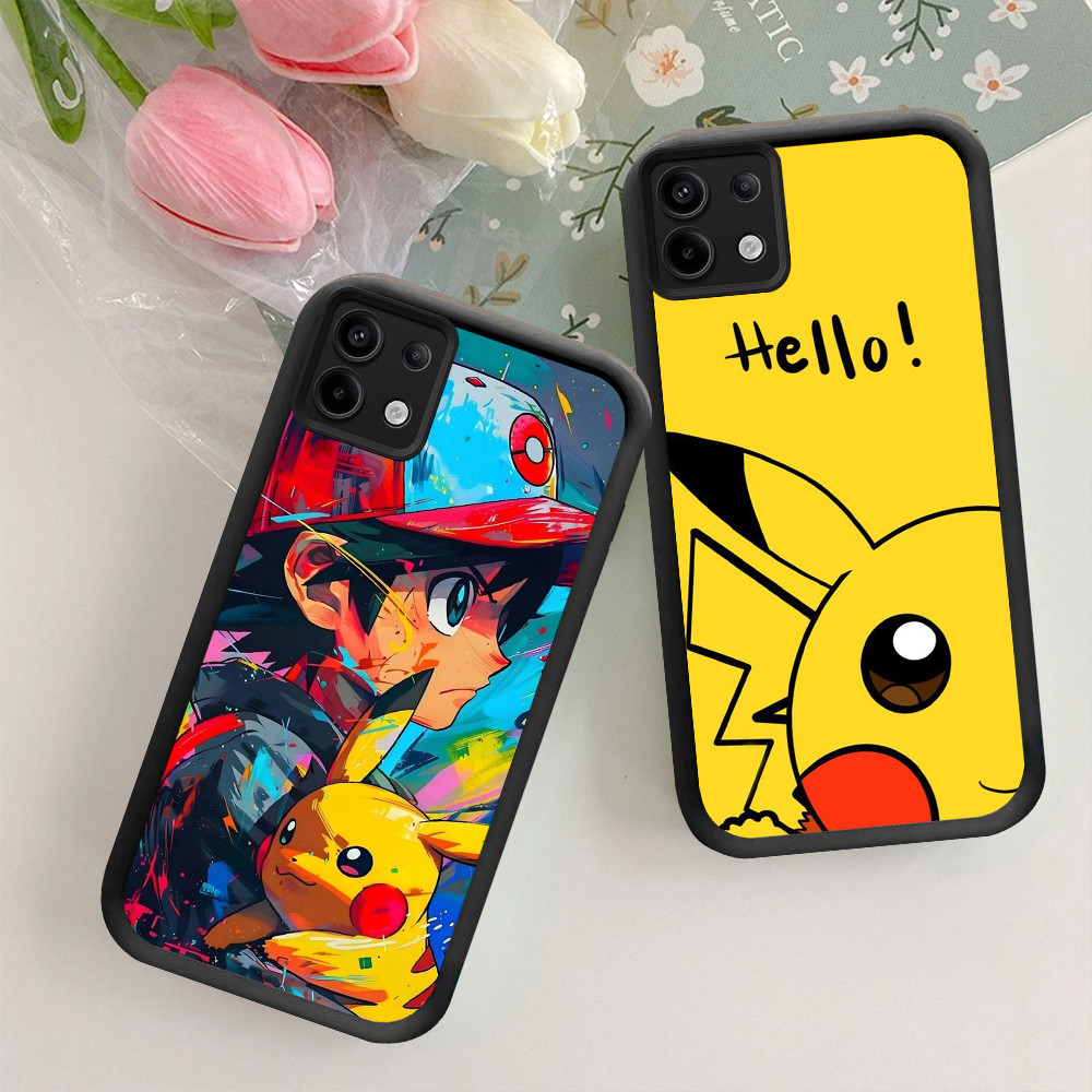 NB-50 Pikachu Shockproof Casing untuk Infinix 7 GT 20 Tecno POP 7 Spark GO ITEL A80 P65 Pro