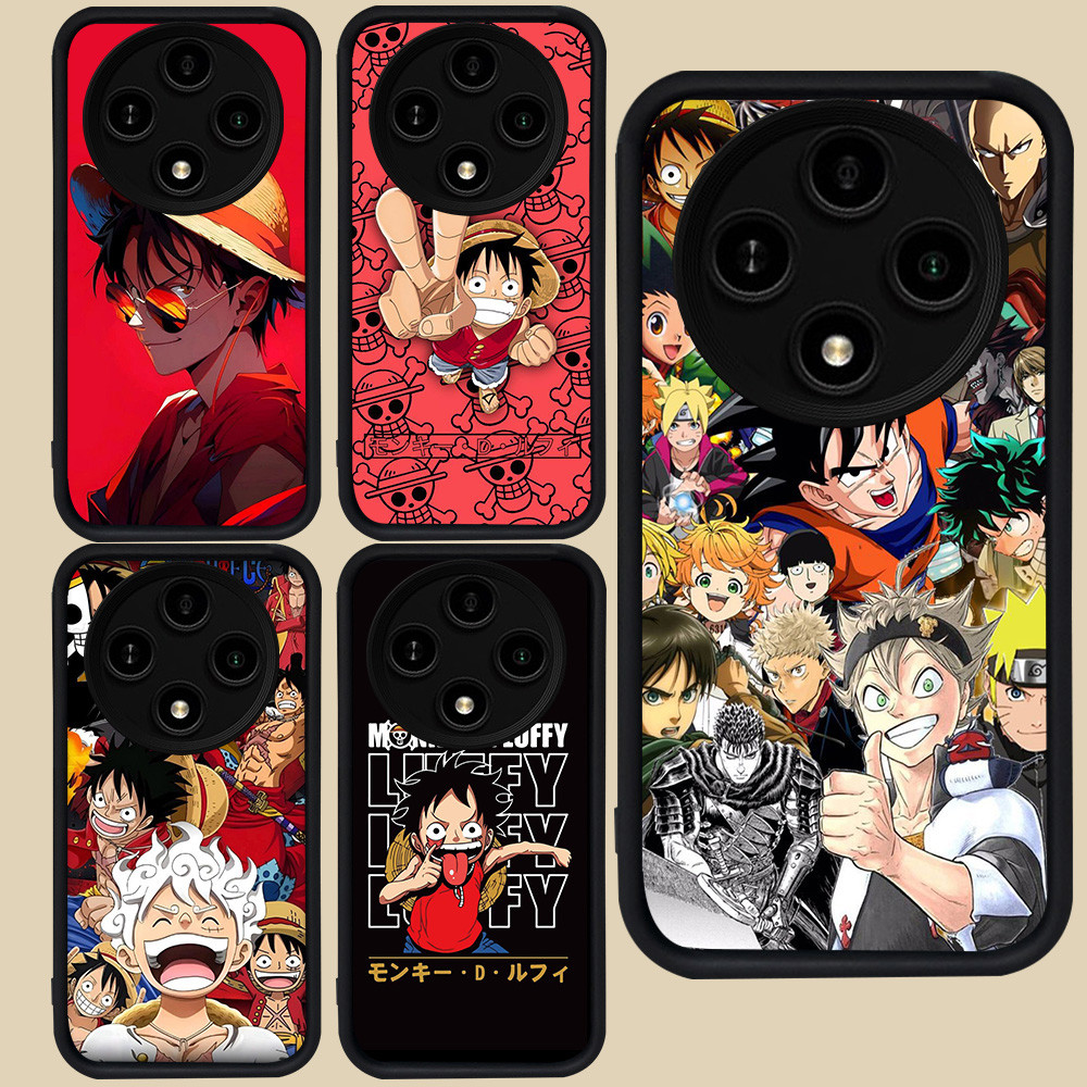 Hitam Casing untuk Xiaomi Redmi POCO X7 X3 NFC C61 A3 C75 14C A3X Pro 5G R77 Monkey D Luffy