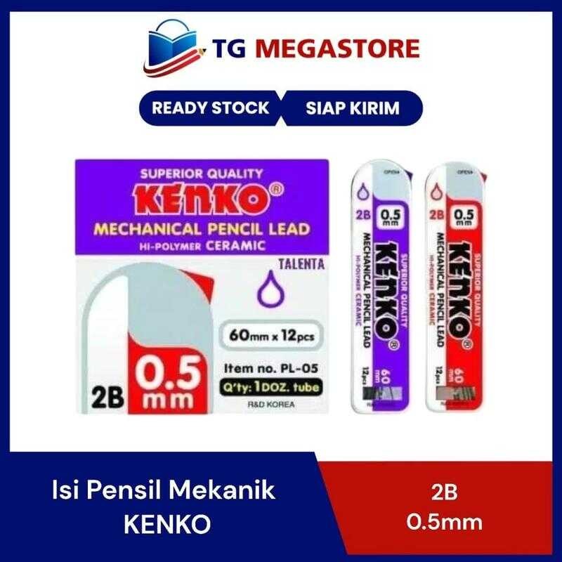 

Isi Pensil Mekanik 2B Kenko 0.5mm ( Refill )