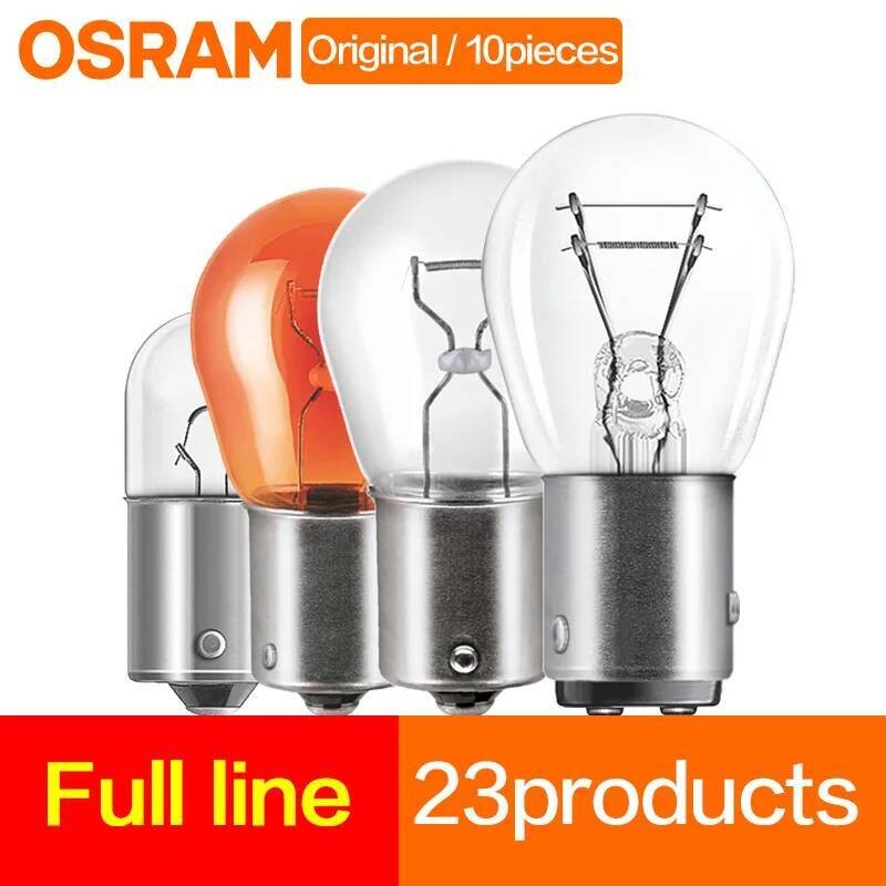 Mobil Lampu Sinyal OSRAM 12V P21/5W 7528Y 12499 P21W 7506Y PY21W 7507 R10W 5009 Lampu Rem Berhenti