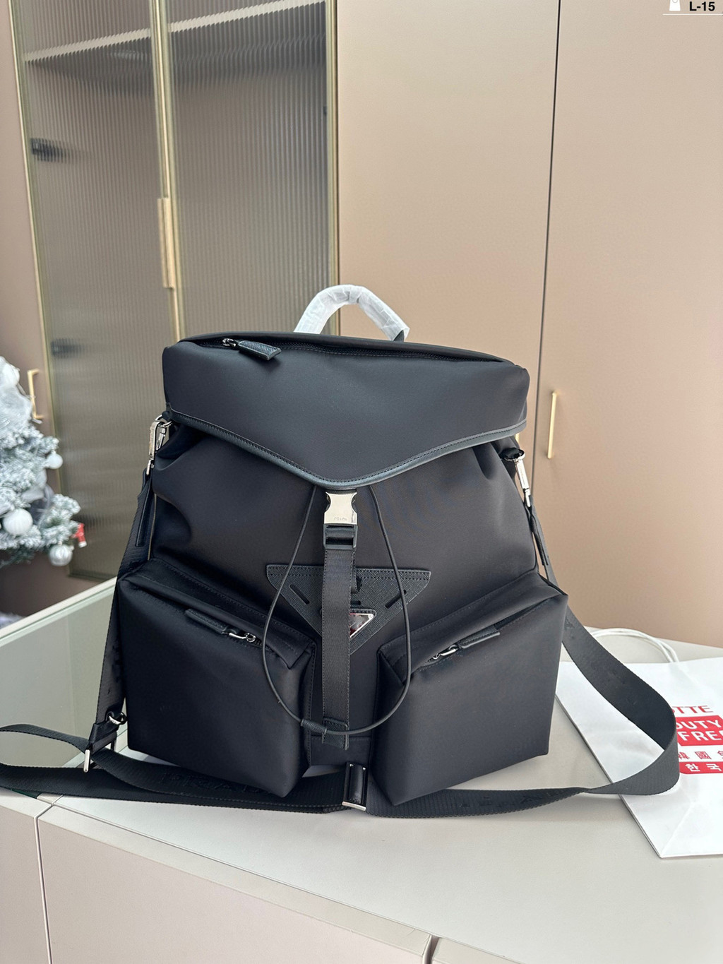 Ransel Nilon Parasut Baru Kapasitas Besar Perjalanan Sekolah Komputer Tas Bisnis Pria