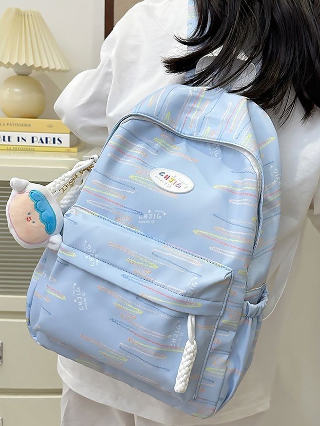 Tas Sekolah untuk Anak Perempuan SMP dan Mahasiswa Yang Bepergian Ke Kelas 2024 Ransel Gaya Kuliah