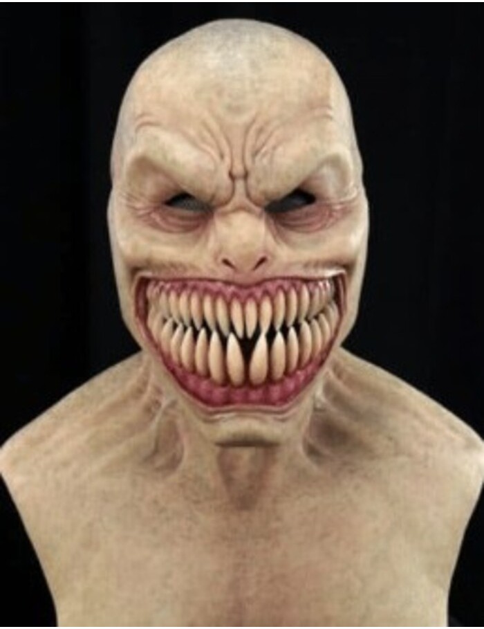 Topeng Wajah Mask  Halloween pecah gigi 'pelacak' topeng latex iblis mengerikan