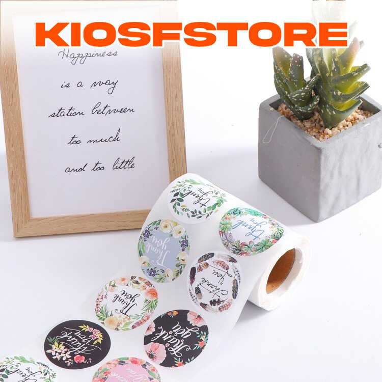 

KFS - 1 ROLL 500 PCS STIKER H455 STIKER LABEL THANK YOU FOR YOUR ORDER