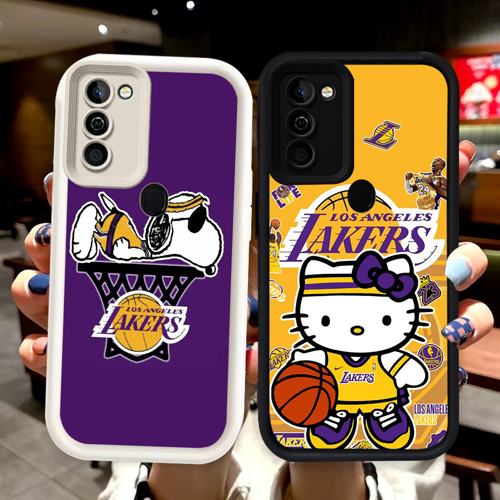 N27 Snoopy Kitty Silikon hitam putih Casing untuk Samsung A02 A11 M02S A21S A03S M02 A03 Core A02S A