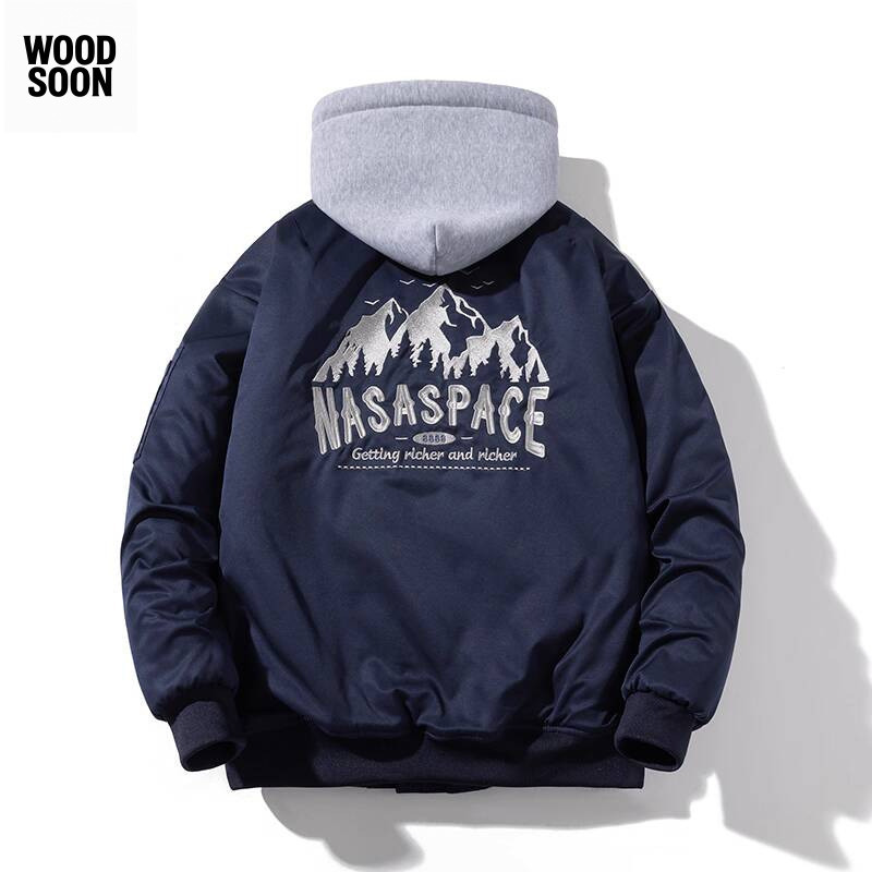 Baseball Semi Gugur Musim Dingin Merek Fashion Pria Wanita Jaket Bomber Bordir Trendy Mantel Tipis S