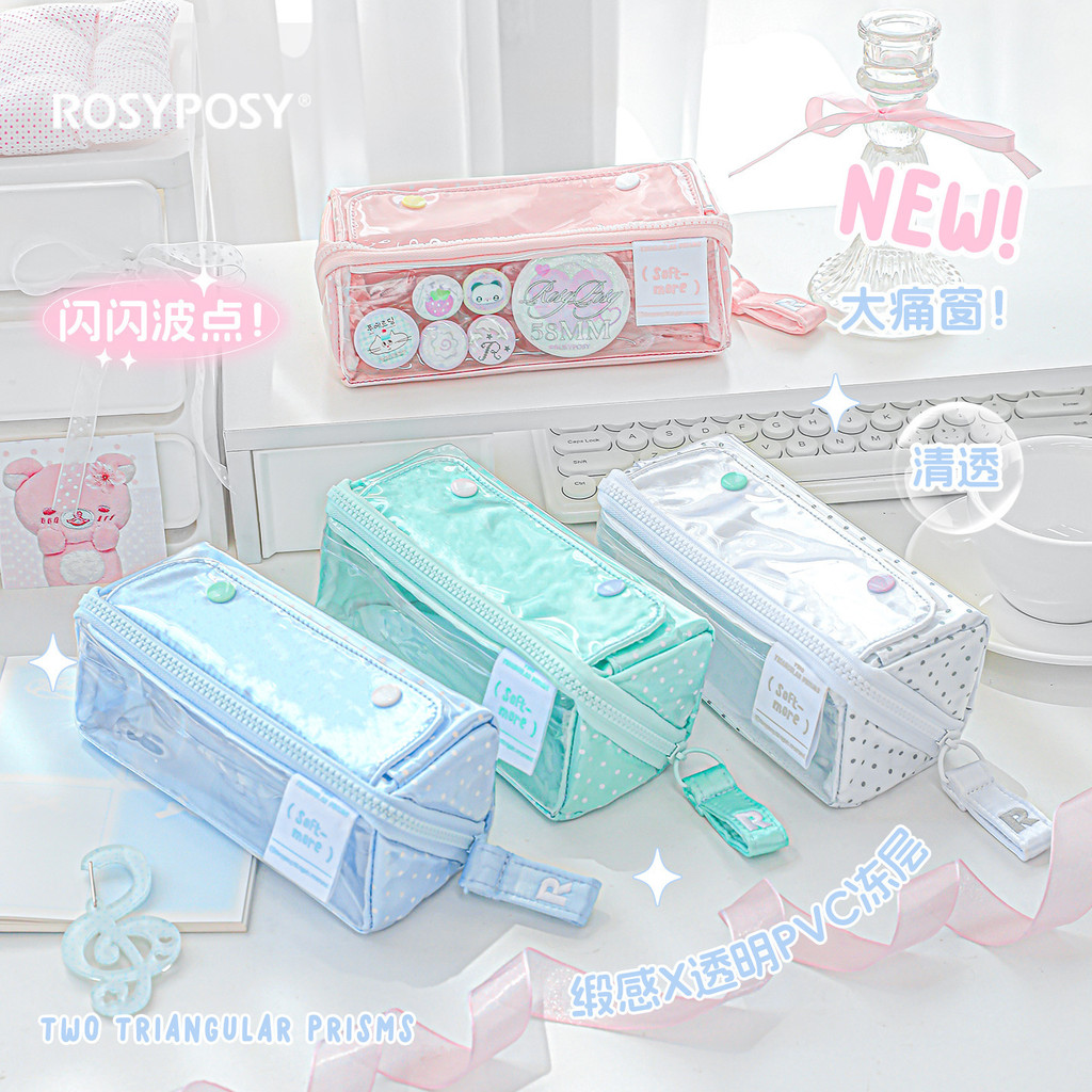 

Kotak Pensil Kotak Pensil RosyPosy PRISM-shine Berkilauan Polka Dot Kapasitas Besar Import