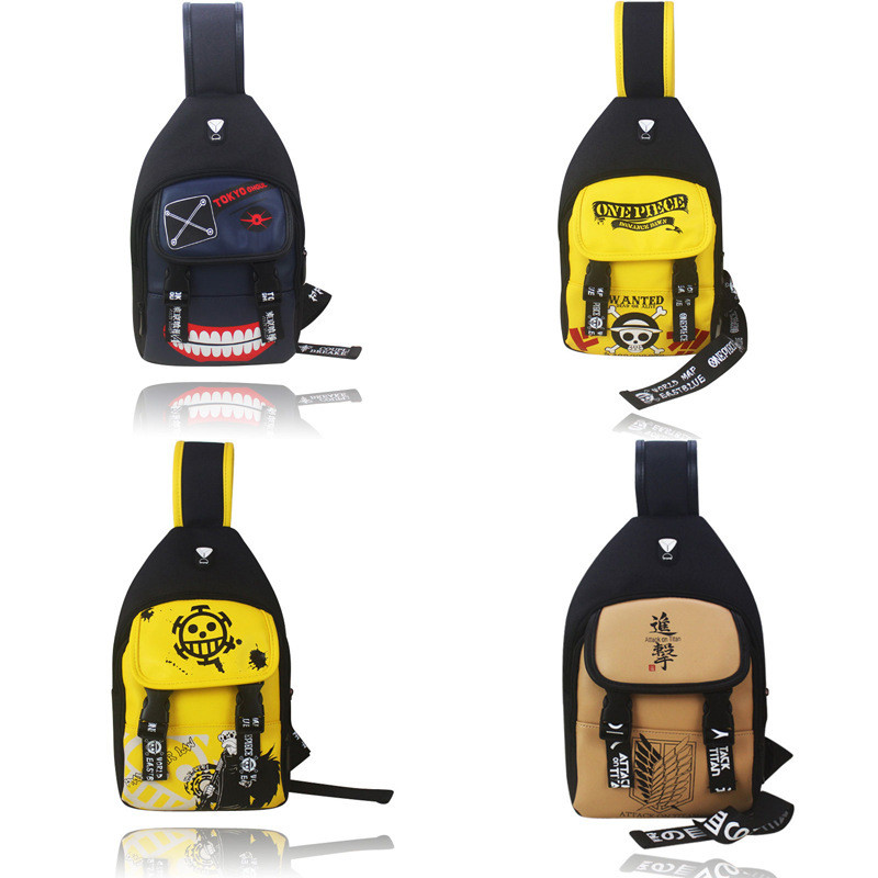 Tas Dada Pria / Wanita Pinggang Wanita Bahu Tunggal untuk Pria Tas Dada Selempang Sederhana Import