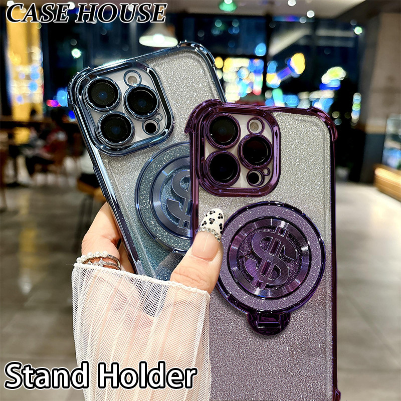 Glitter Card Case HP Samsung A51 A04 A12 A13 Dengan Stand Samsung Case Silikon Casing A21S A23 A20 A