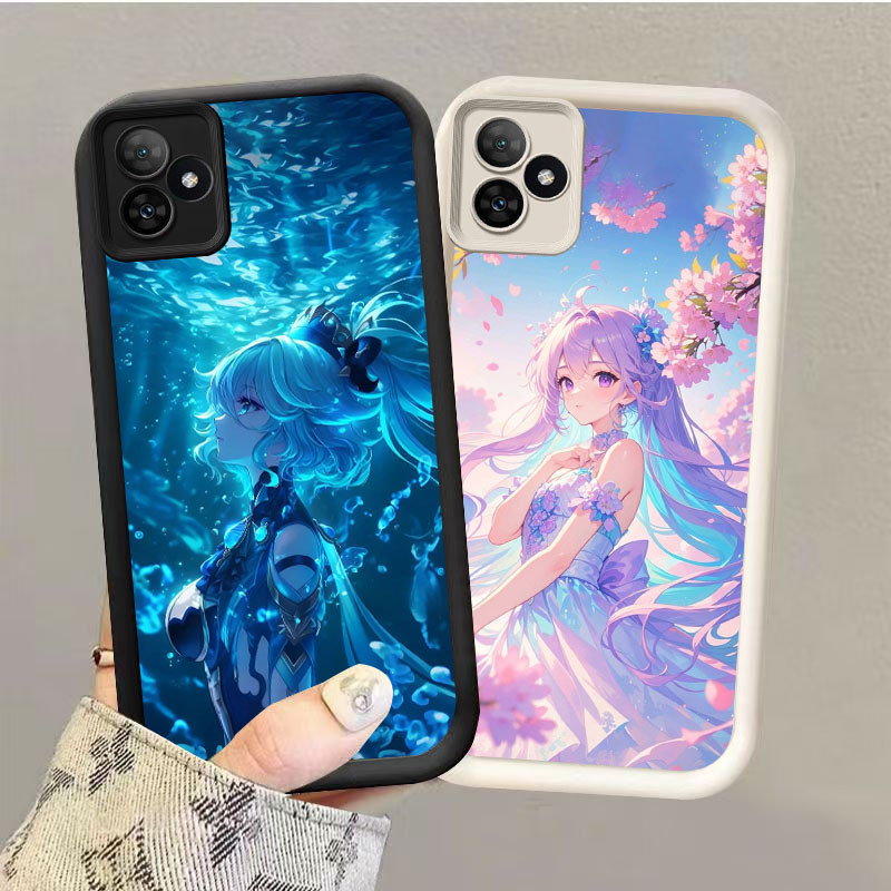 YZ-67 Genshin Impact Silkcock Sangat indah Casing untuk Realme Narzo Note C63 C61 C51 6 GT N61 50 NE