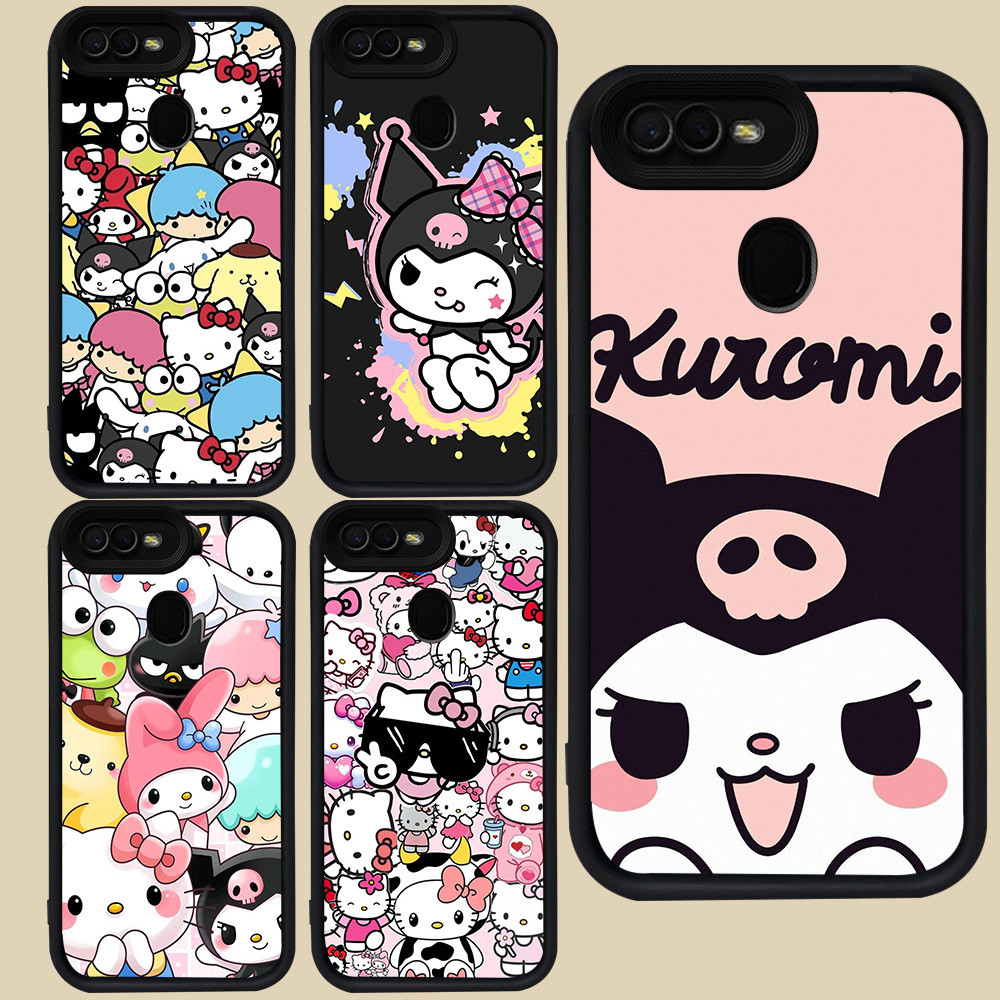 Hitam Casing untuk OPPO F5 A3S A11K A12E F9 A12 F7 A1K A5S A5 A7 A12s Pro R43 Kurom-i