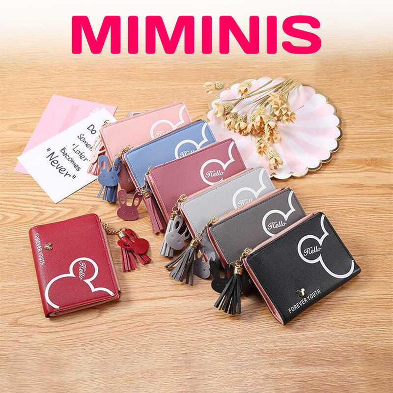MIMINIS - DOMPET WANITA LIPAT D109 DOMPET KARAKTER LUCU KARTUN