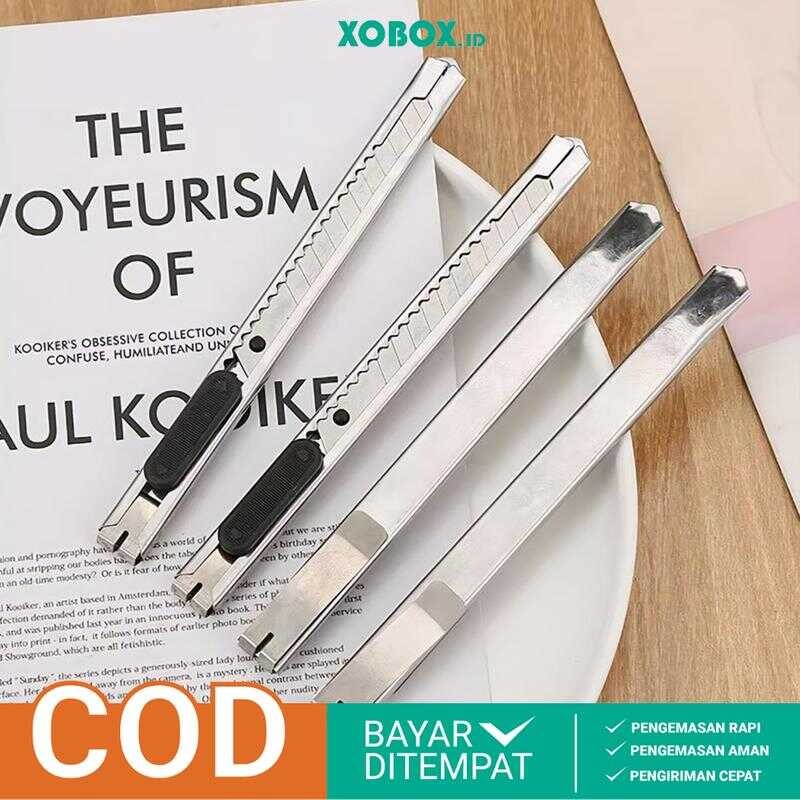 

Pisau Besi Mini Stainlees 12.5cm Cutter Kecil Pemotong Serbaguna Ringan Efektif ATK3011