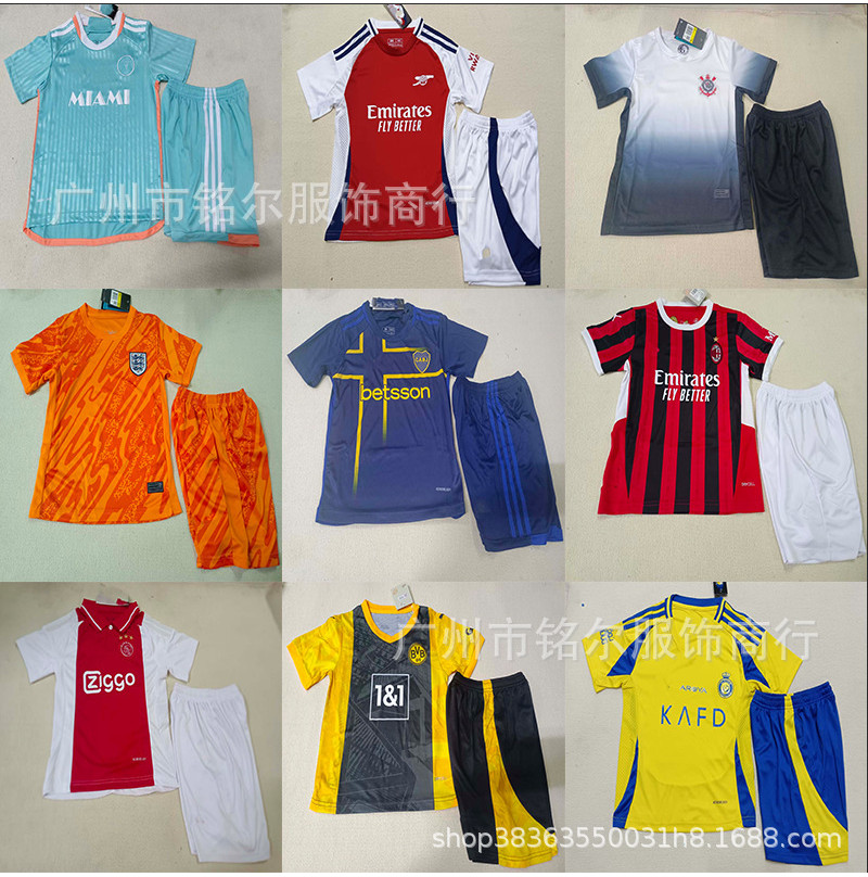 Jam sepak bola musim baru, pakaian anak, Atletico Madrid, Arsenal, Boca Juniors, AC Ajax, Paris Sain