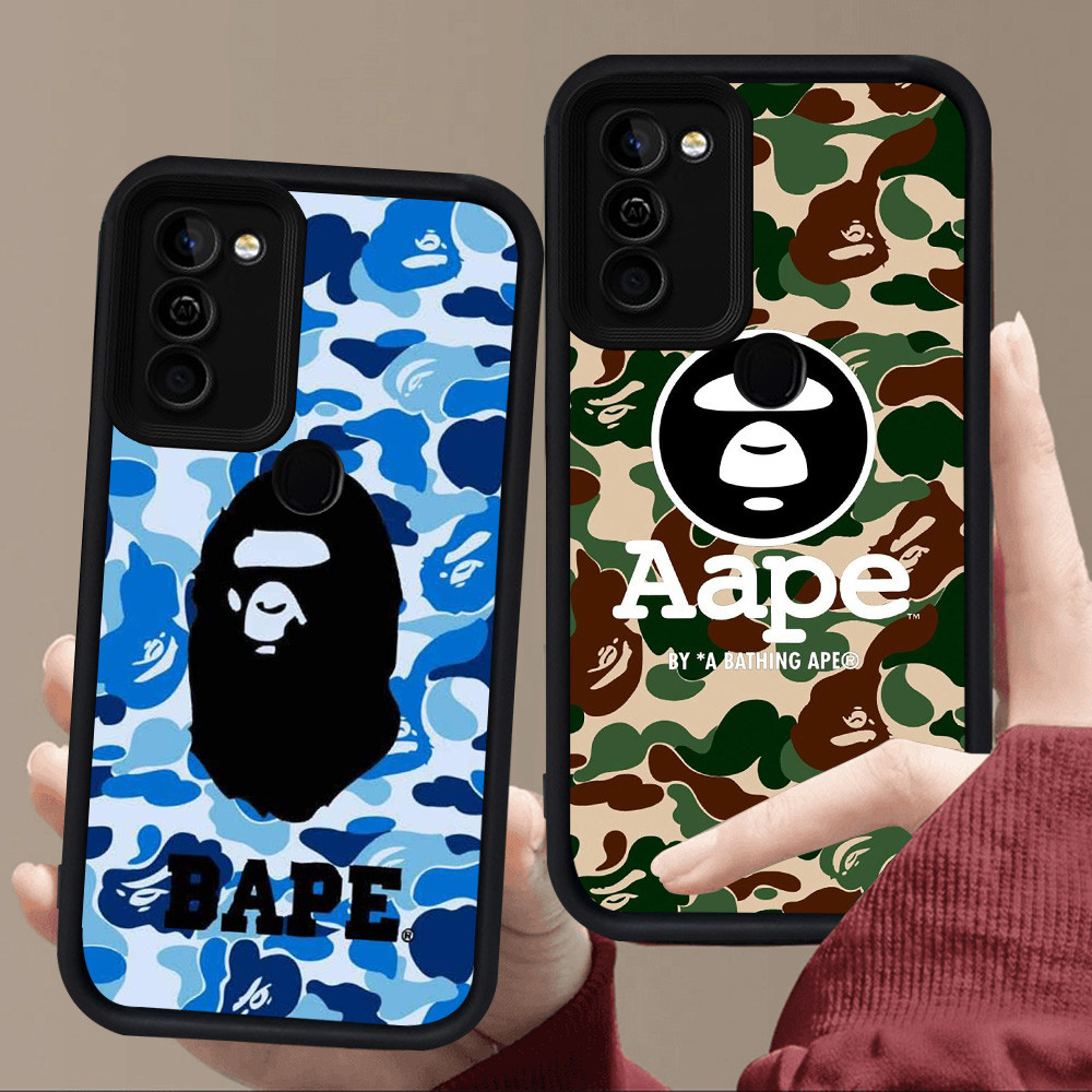 E101 ape Casing untuk Silikon Hitam Infinix HOT 12 Smart 5 8 10 6 11 Play Plus