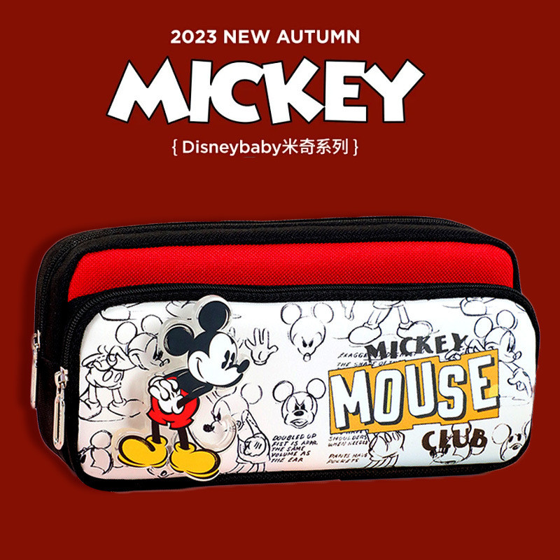 

Kotak Pensil Disney untuk Anak Laki-Laki, Tas Alat Tulis Multi-Fungsi Mickey Mouse, Kotak Pensil Besar Multi-Lapisan Import