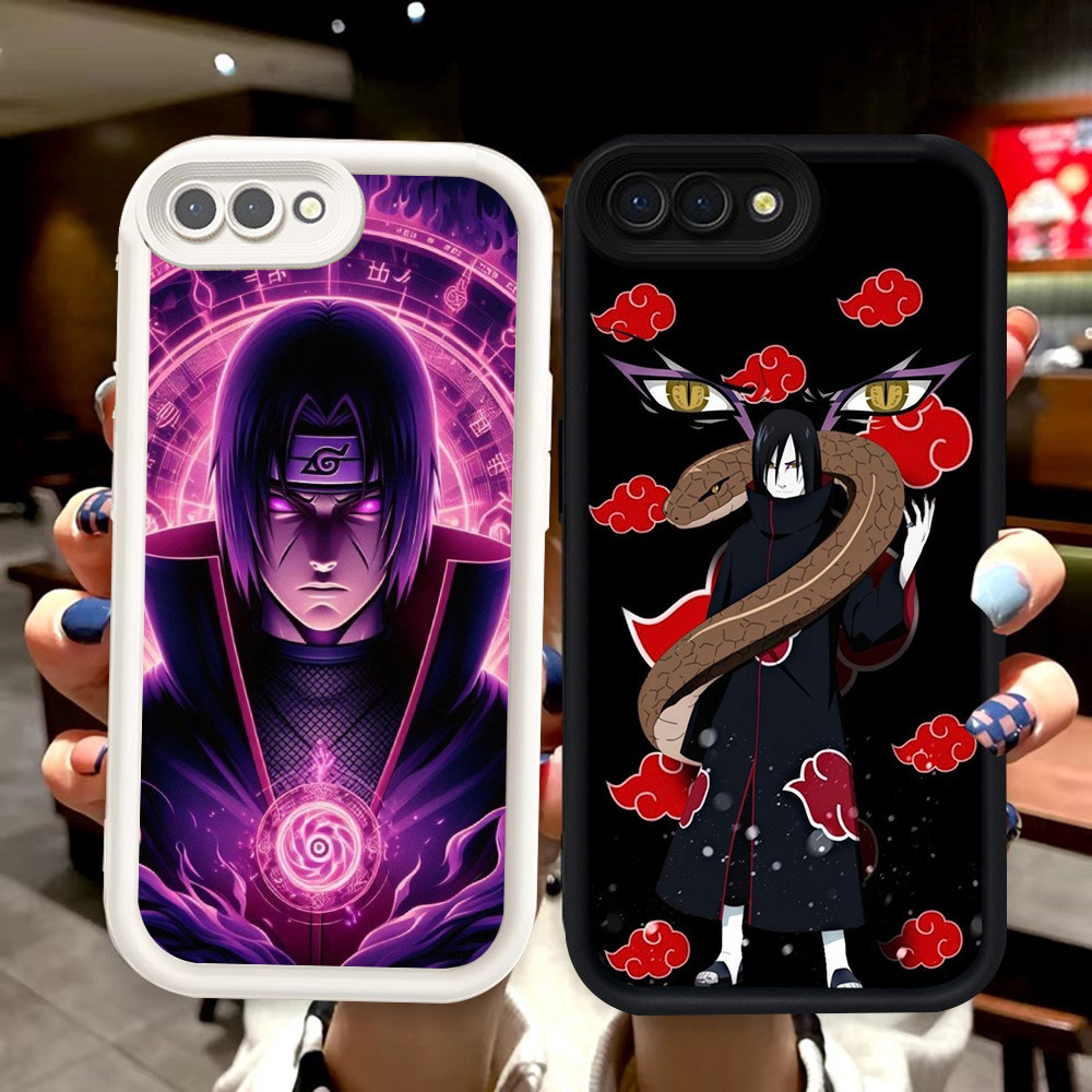 T-15 Itachi Uchiha Hitam Putih silikon lembut Casing untuk OPPO A5 F5 A37 A39 A83 A3s A12e A1K Realm