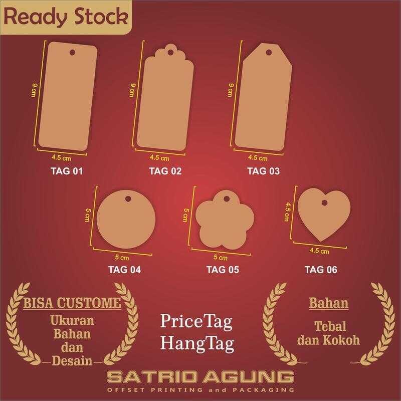 

Pricetag/Hangtag/Handtag/Label Harga/Label Bu/Tag Kraft