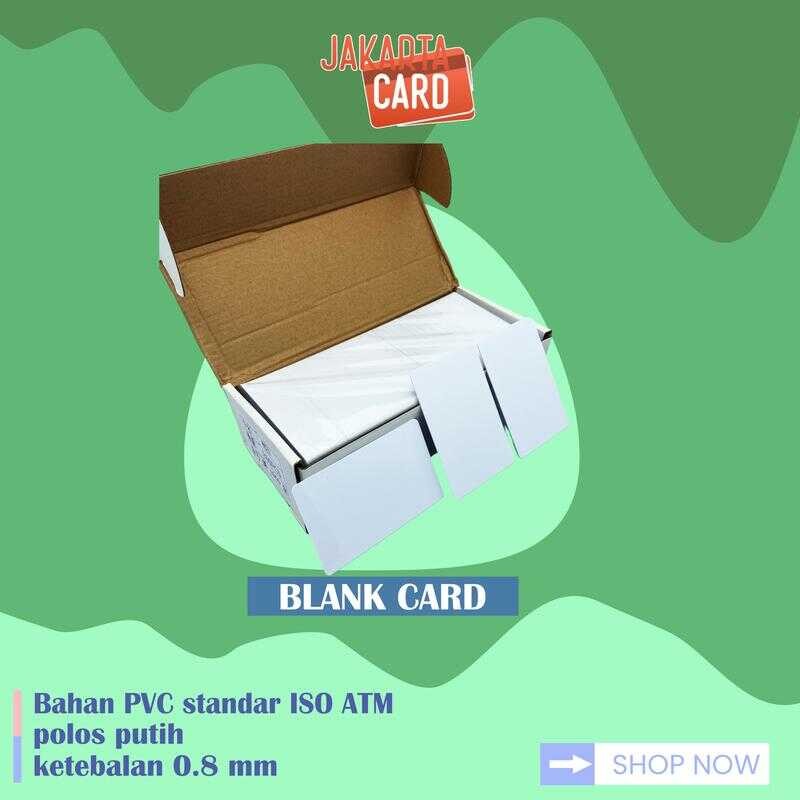 

Blank polos tebal 0,8mm blank id card PVC anti UV sadart ATM
