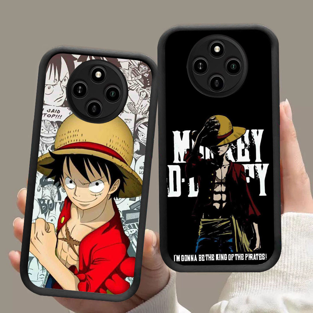 DF-88 Monkey D Luffy Luxury Soft Casing untuk Xiaomi Redmi 14C A3 A3X Poco X3 C75 C61 NFC Pro