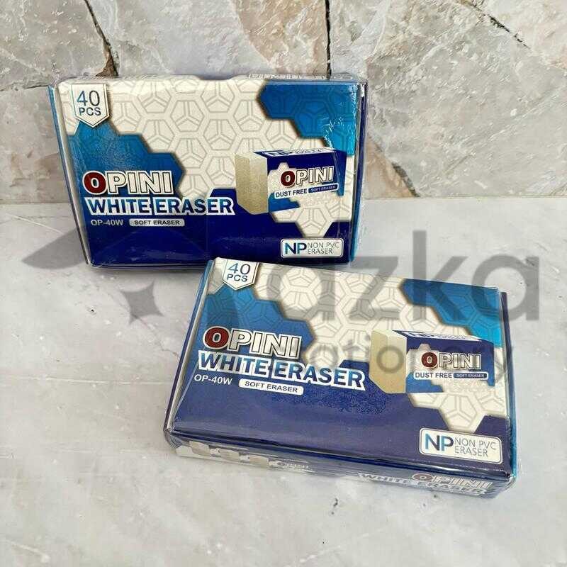 

Azka Stationery SATU PACK ( 40 PCS ) Goztar / Parko Penghapus Opini Kecil Putih