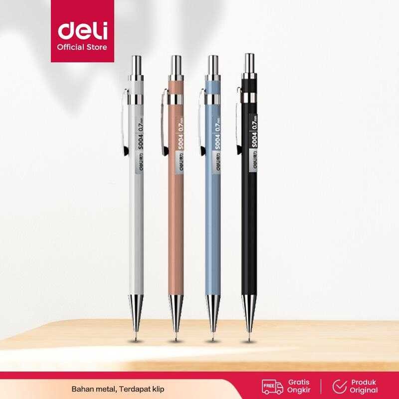

Deli Metal Mechanical Pencil / Pensil Mekanik Besi 0.5mm Nyaman Digenggam S003 Alat Multifungsi