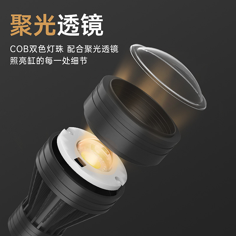 Lampu sorot tangki ikan, lampu zoom sialan, lampu air khusus taman Amerika Selatan, lampu LED naga