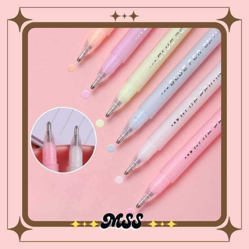 

MSS (COD) Pulpen Kertas Cepat Kering Lem Cair Anti Bocor Bentuk Pena Glue Pen Stiker Scrapbook Diy Untuk Anak-Anak